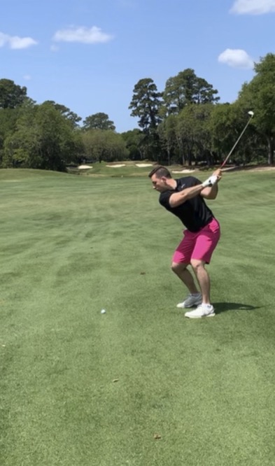 golfer, golfing with confidence, in the zone